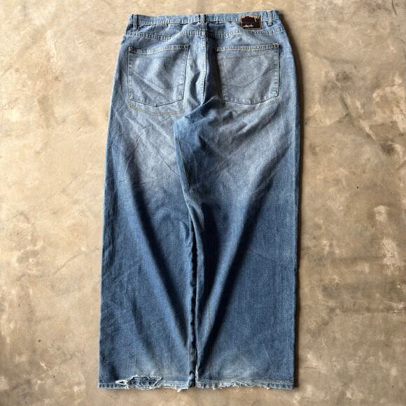 VINTAGE PELLE PELLE JEANS BAGGY Y2K 00S SKATE GRUNGE FITS 38X32 - Picture 2 of 6